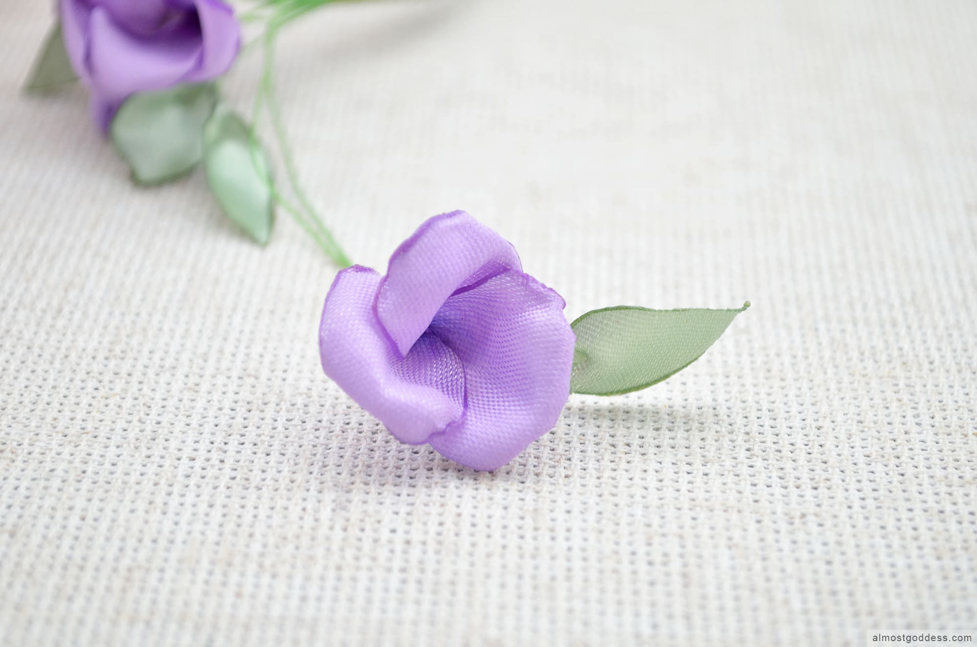 Small purple flower hair pin Small purple flower hair pin